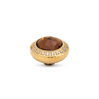 Melano Jewelry Vivid Setting Circle Glow - Caramel