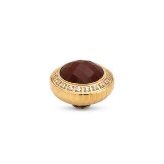 Melano Jewelry Vivid Setting Circle Glow - Cherry Chocolate