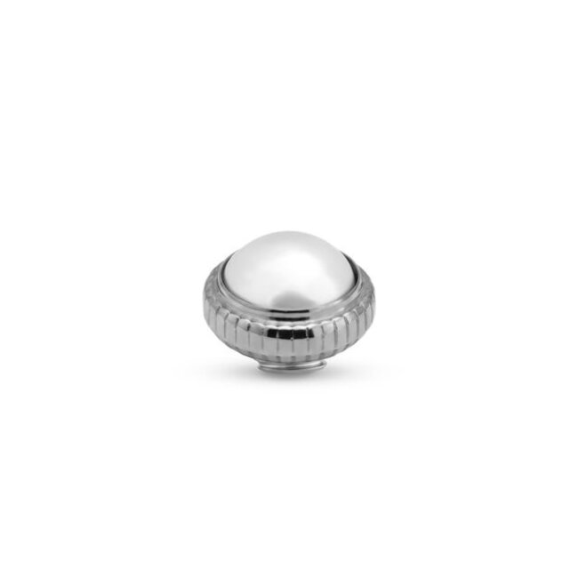 Vivid Pearl Stud - Crystal White Pearl