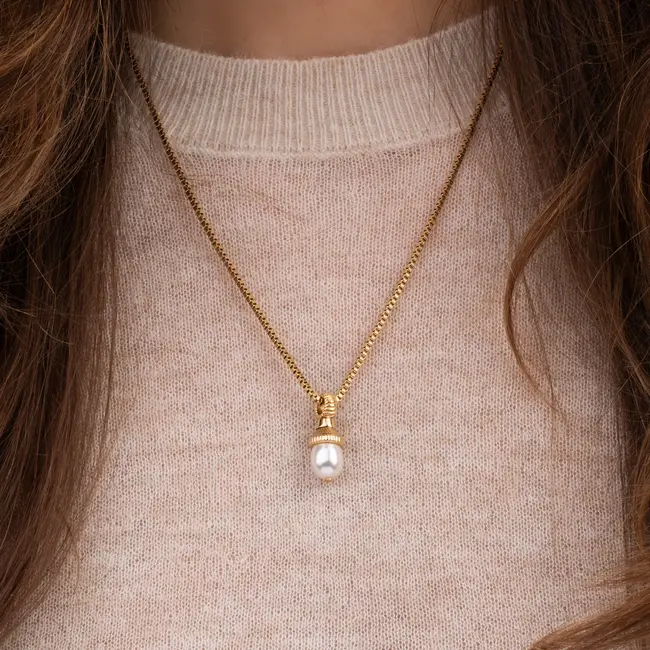 Twisted Pearl Crown - Crystal White Pearl