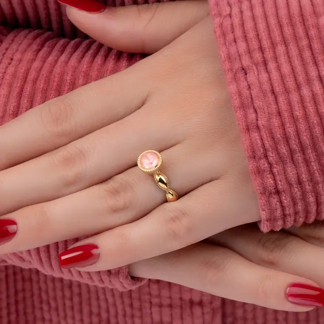 Twisted Talina ring - Goudkleurig