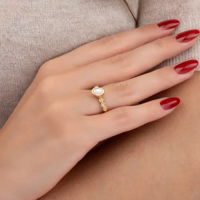 Twisted Tylia ring - Goudkleurig