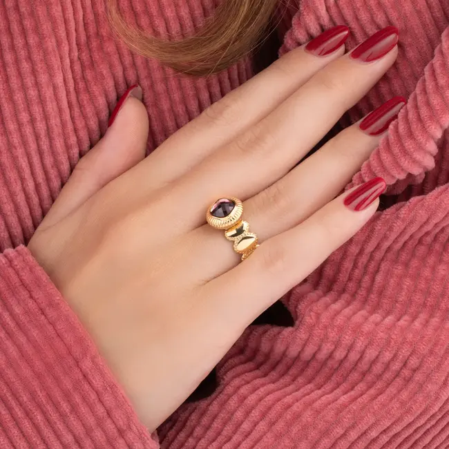 Vivid Valinda ring - Goudkleurig