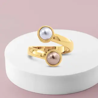 Melano Jewelry Vivid Parisian Pearl Ring Set