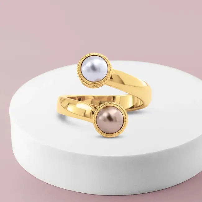 Vivid Parisian Pearl Ring Set