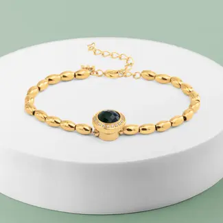 Melano Jewelry Vivid Velvet Moss Armband Set