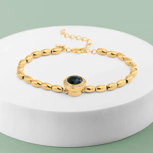 Vivid Velvet Moss Armband Set