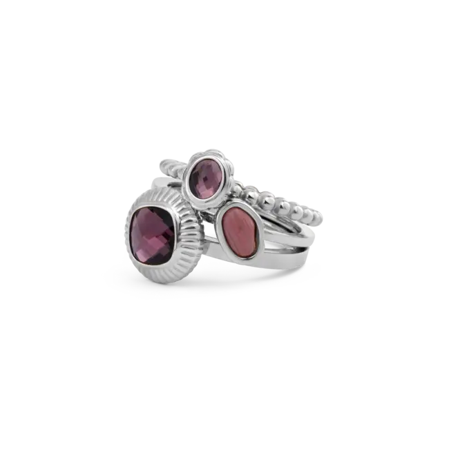 Vivid & Twisted Winter Bloom Ringen Set