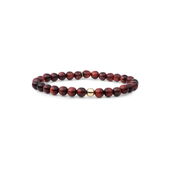 Saturn Armband Large Red Tiger Eye