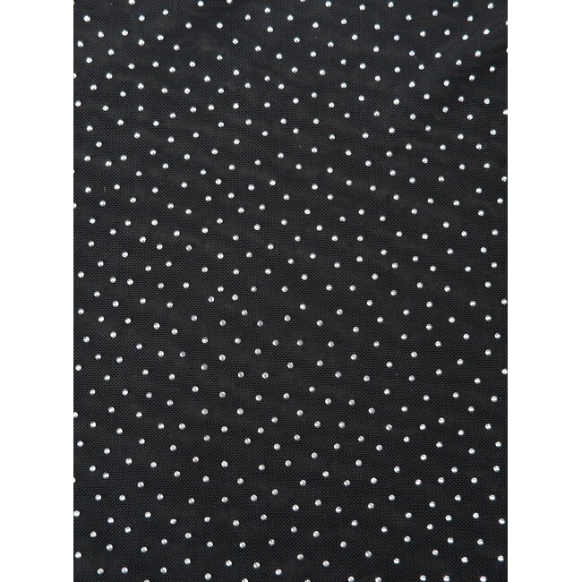 ALEXIS blouse w/stones - Black