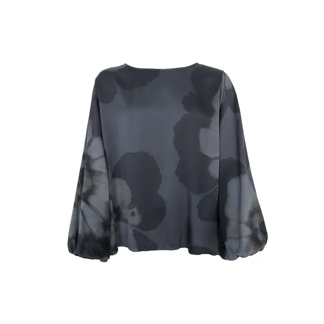 TARA blouse - Grey Flower