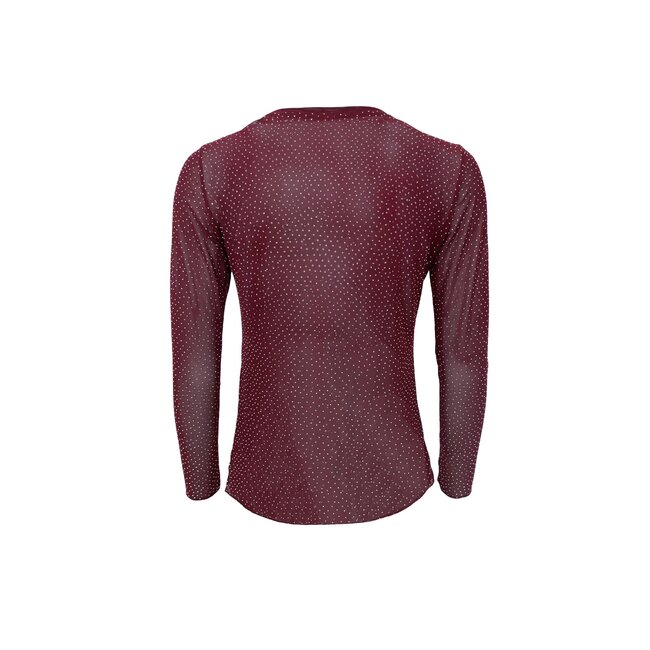 ALEXIS blouse w/stones - Plum