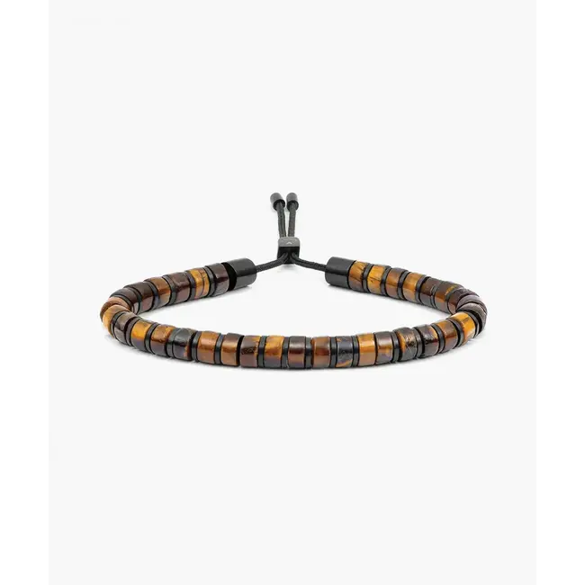 Brontide 6mm Adjustable - Tiger Eye | Black