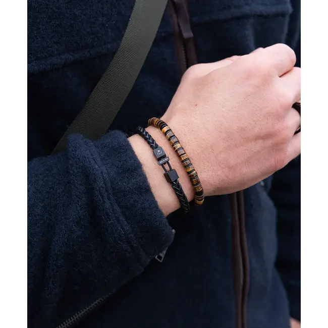 Brontide 6mm Adjustable - Tiger Eye | Black