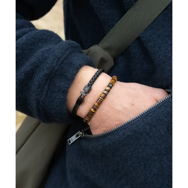 Brontide 6mm Adjustable - Tiger Eye | Black