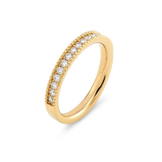 Friends Jolene ring Crystal - Goudkleurig