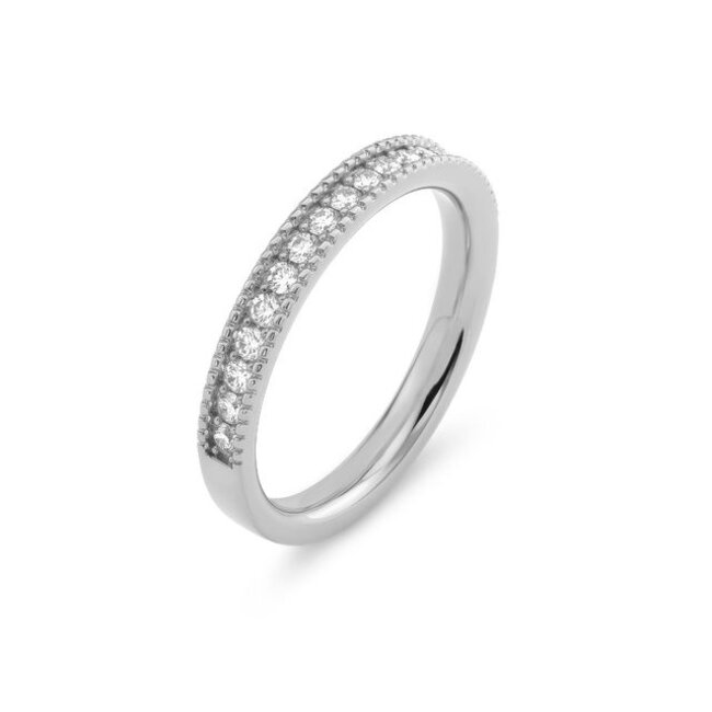 Friends Jolene ring Crystal - Zilverkleurig