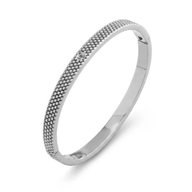 Twisted Tesh Armband - Zilverkleurig