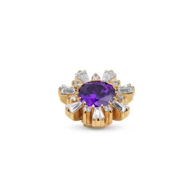 Vivid Frozen Flake - Dark Violet