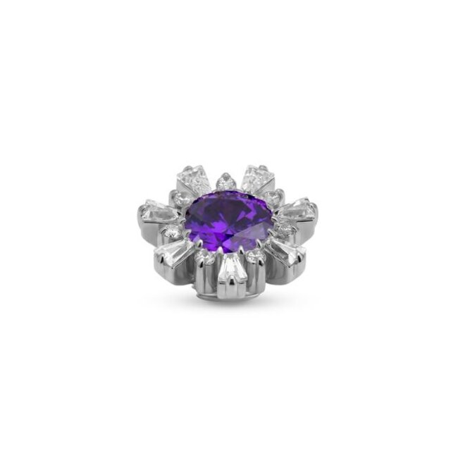 Vivid Frozen Flake - Dark Violet