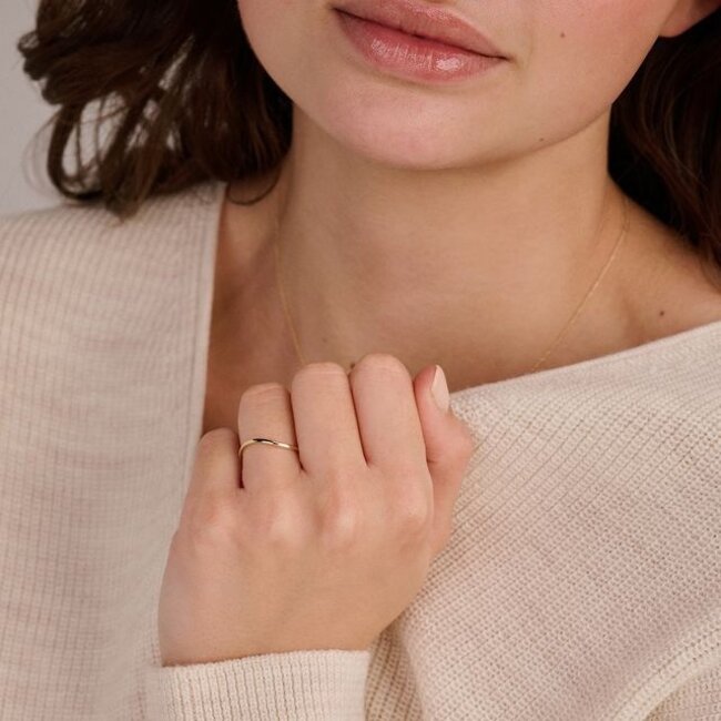 Ring 1283YGO - Geelgoud (14k)