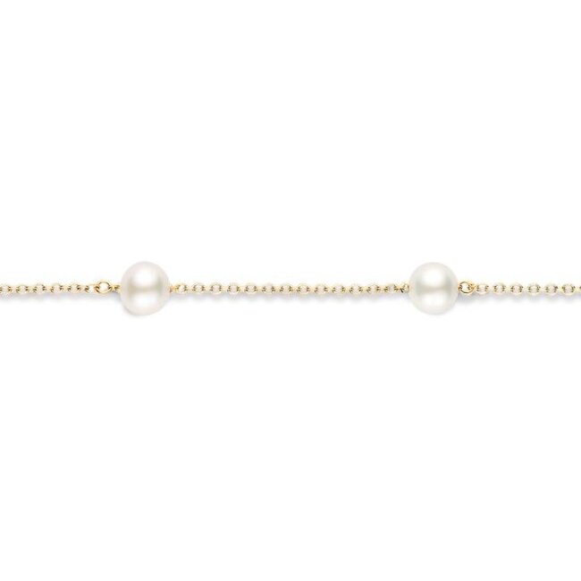 Armband 2269YPW - Geelgoud (14k) met parels