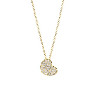 Blush Gold Jewels Collier 3207YZI - Geelgoud (14k) met Zirkonia