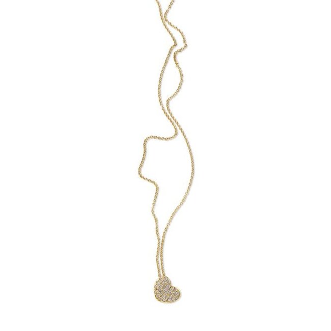 Collier 3207YZI - Geelgoud (14k) met Zirkonia