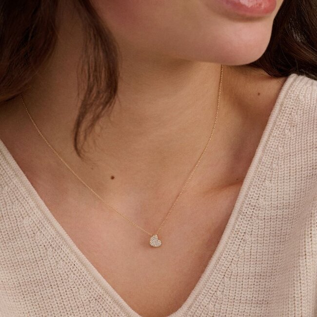 Collier 3207YZI - Geelgoud (14k) met Zirkonia