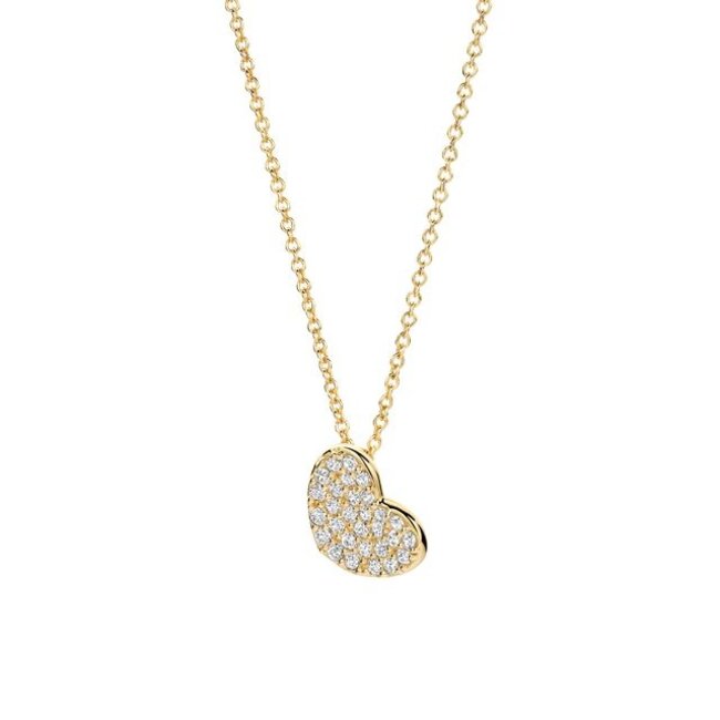 Collier 3207YZI - Geelgoud (14k) met Zirkonia