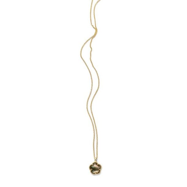 Collier 3209YBQ - Geelgoud (14k) met Black