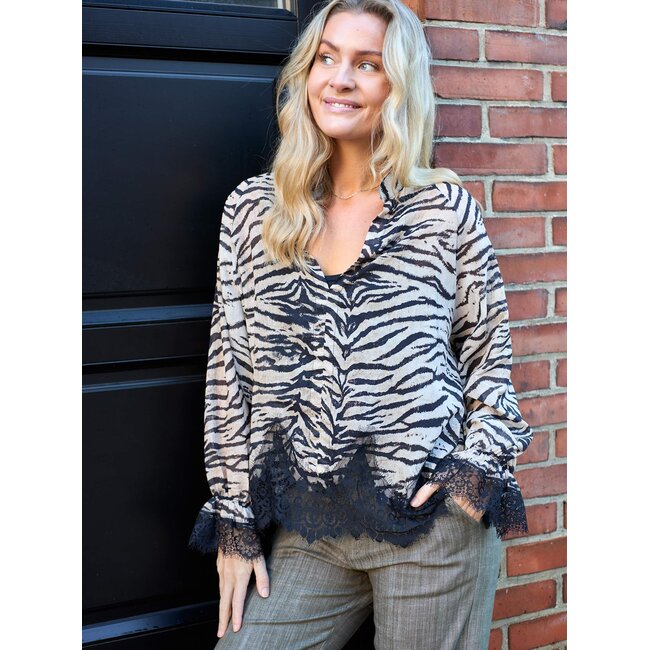 SALMA blouse - Zebra