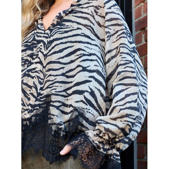 SALMA blouse - Zebra