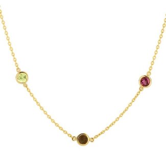 Blush Gold Jewels Collier 3210YFC - Geelgoud (14k) met Citrine