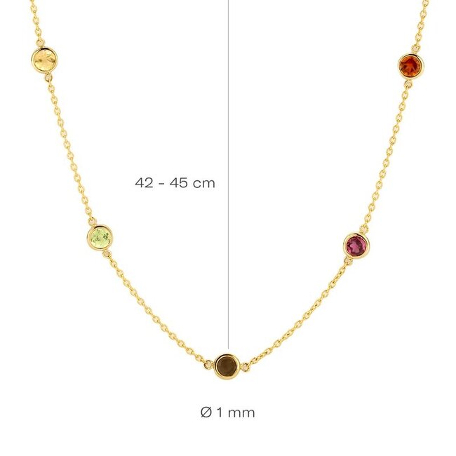 Collier 3210YFC - Geelgoud (14k) met Citrine
