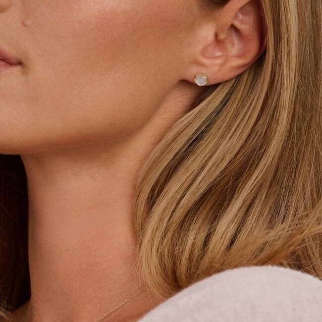 Oorbellen 7400YMQ - Geelgoud (14k