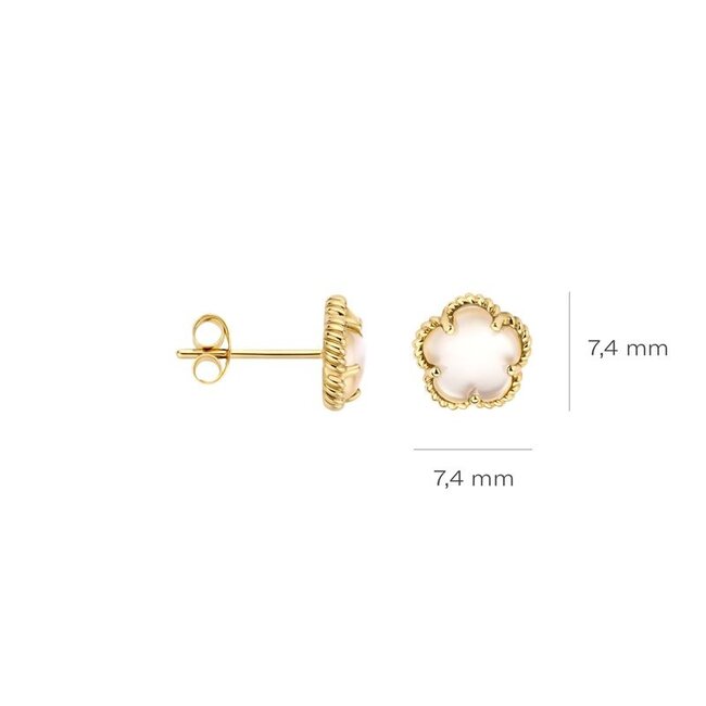 Oorbellen 7400YMQ - Geelgoud (14k