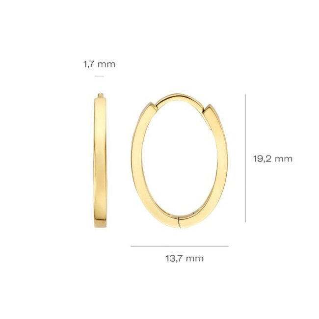 Oorbellen 7402YZI - Geelgoud (14k)