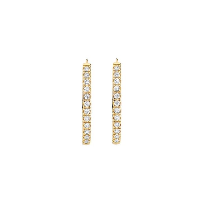 Oorbellen 7403YZI - Geelgoud (14k) met Zirkonia