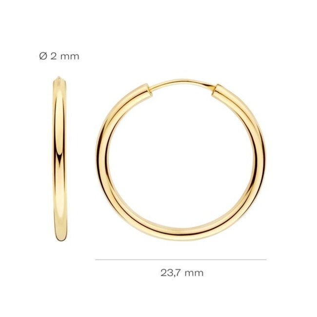 Oorbellen 7408YGO - Geel Goud (14k)