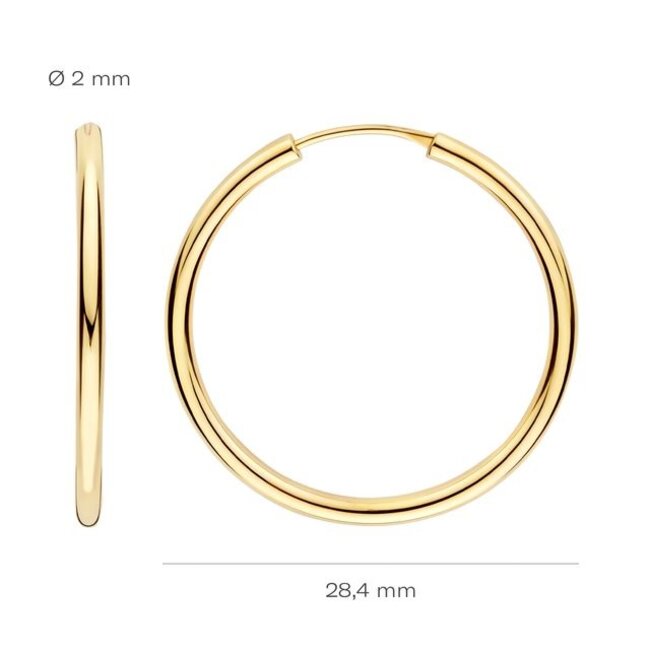 Oorbellen 7409YGO - Geel Goud (14k)