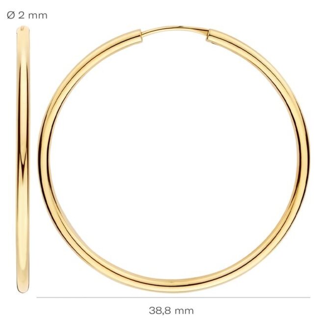 Oorbellen 7410YGO - Geel Goud (14k)