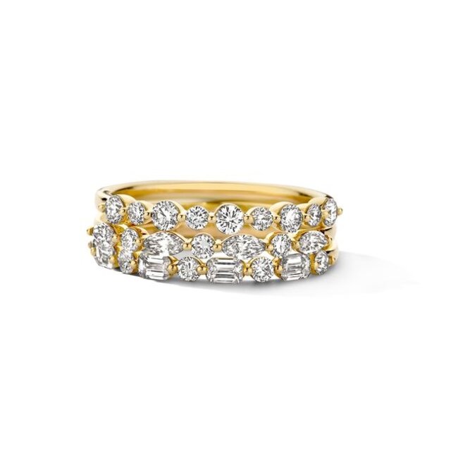 Ring LG1064Y – Geelgoud (14k) met Lab grown Diamant