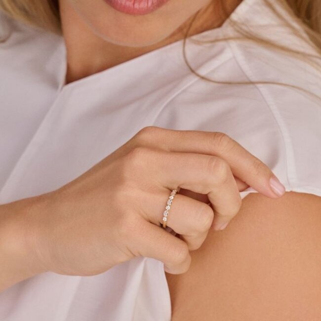 Ring LG1065Y – Geelgoud (14k) met Lab grown Diamant
