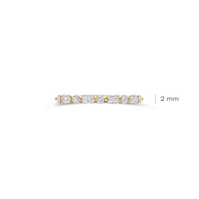 Ring LG1065Y – Geelgoud (14k) met Lab grown Diamant