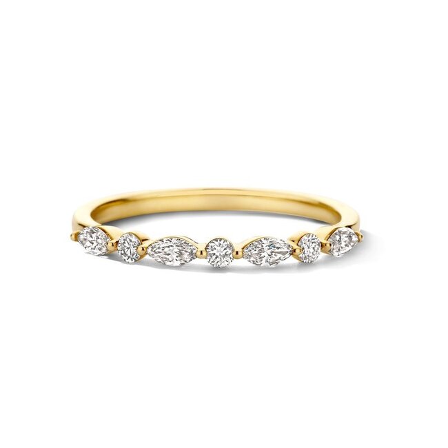 Ring LG1066Y – Geelgoud (14k) met Lab grown Diamant