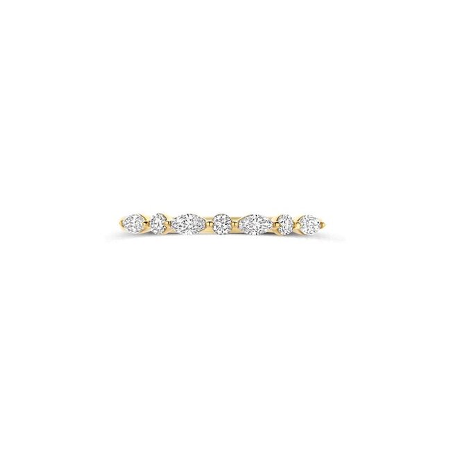 Ring LG1066Y – Geelgoud (14k) met Lab grown Diamant