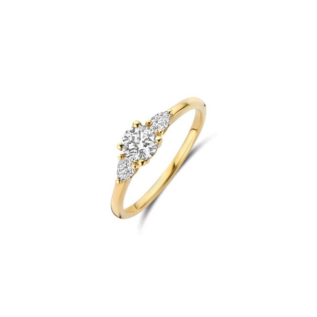 Ring LG1067Y – Geelgoud (14k) met Lab grown Diamant