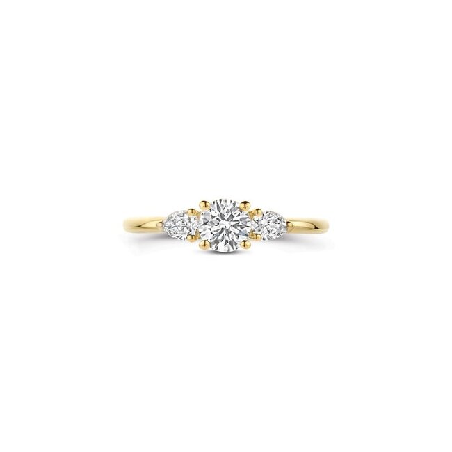 Ring LG1067Y – Geelgoud (14k) met Lab grown Diamant