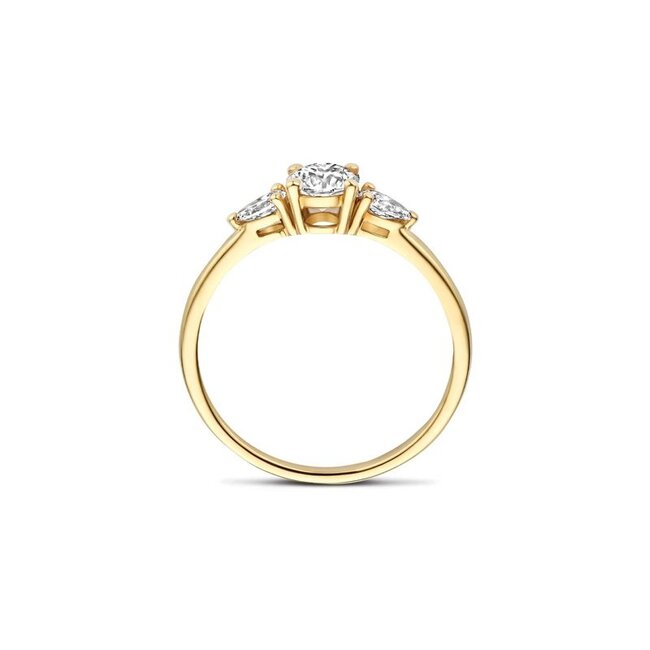 Ring LG1067Y – Geelgoud (14k) met Lab grown Diamant